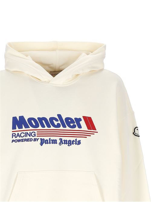 Moncler x Palm Angels Racing Logo Cotton Hoodie Moncler Genius | 9L8G000-11899V4031